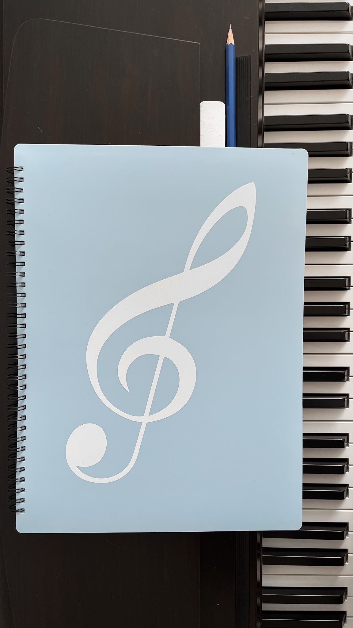 Notenmappe/Notenordner in A4 mit 40 Seiten/20 Taschen