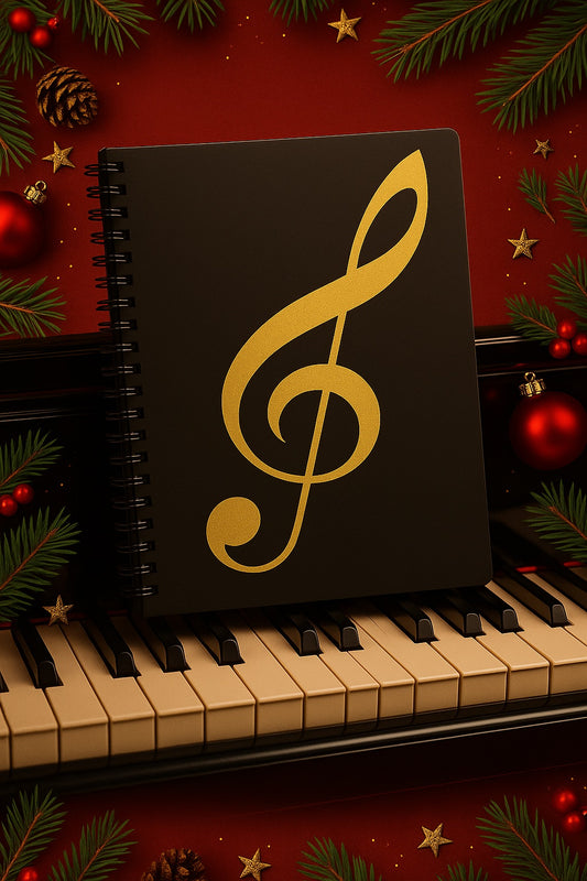 Notenmappe/Notenordner in A4 mit 40 Seiten/20 Taschen